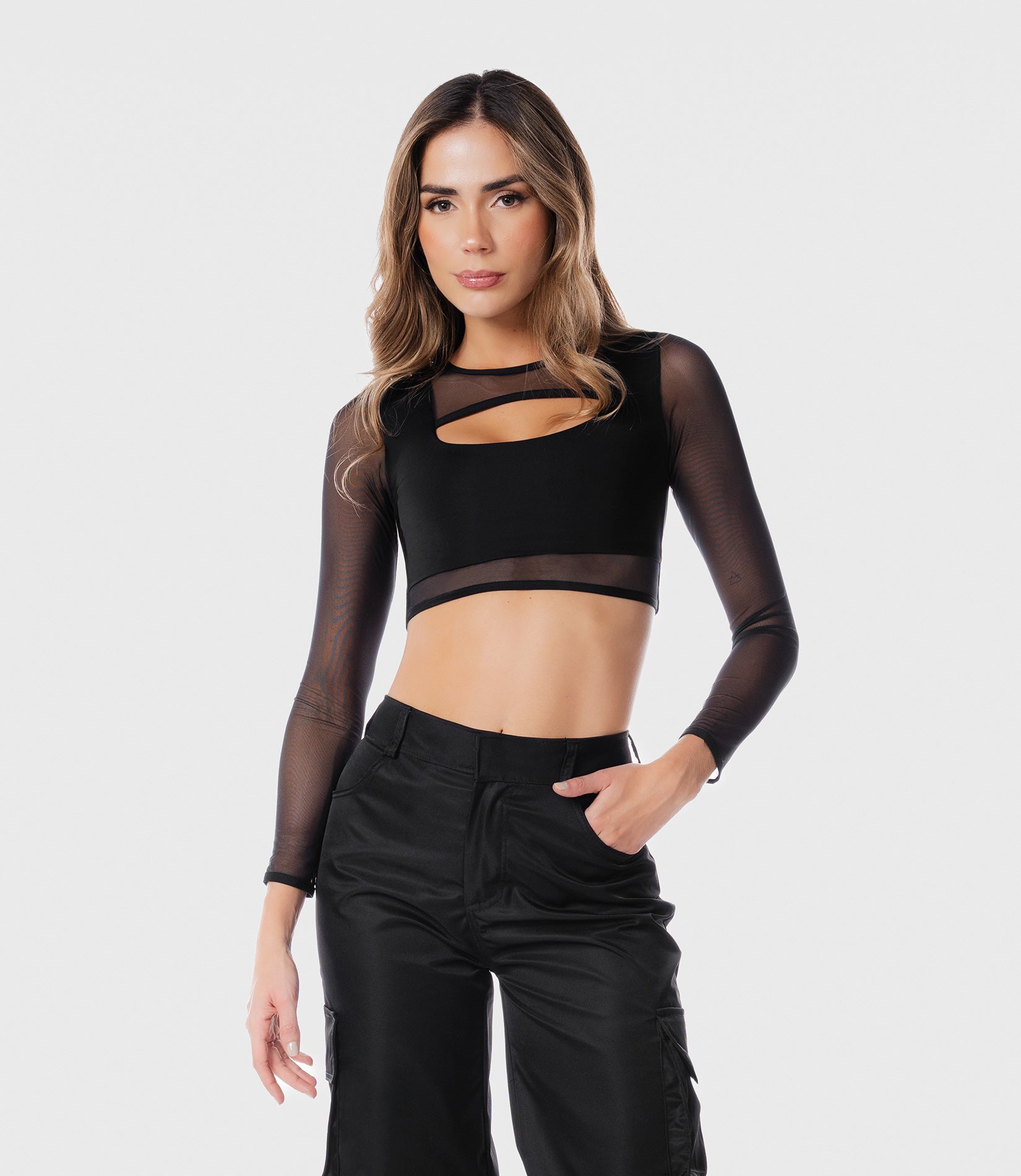 Croptop Damasco