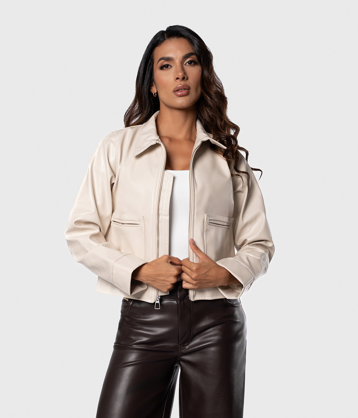 Chaqueta Cuero Gaia