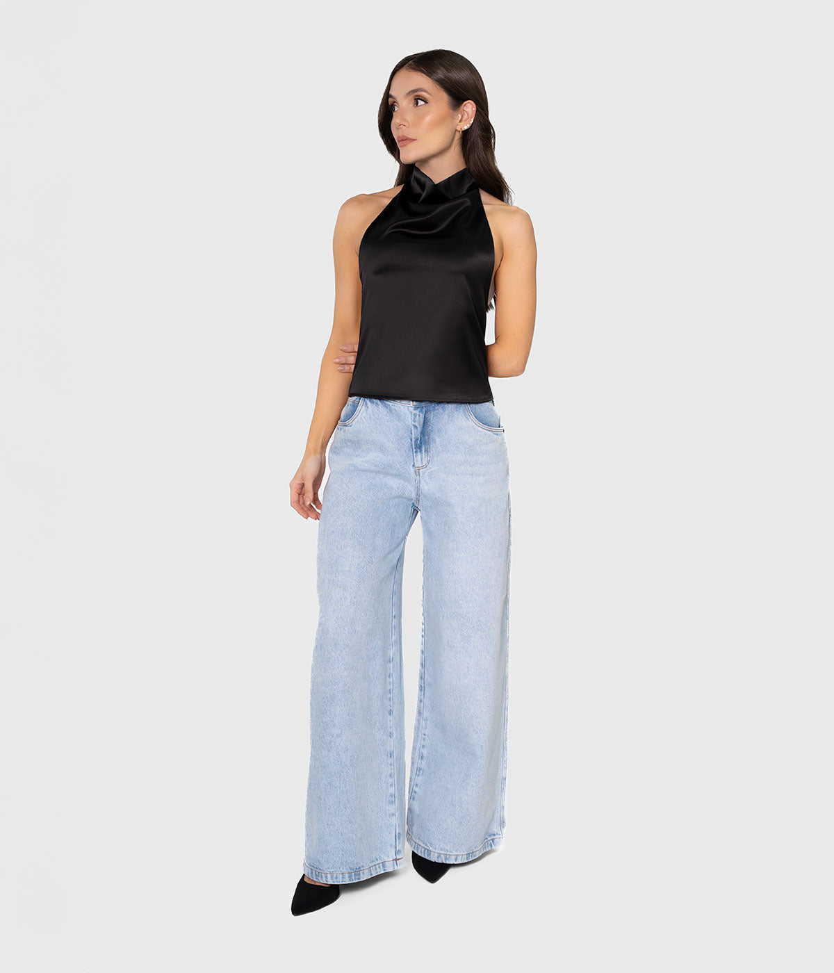 Pantalon Denim Azul