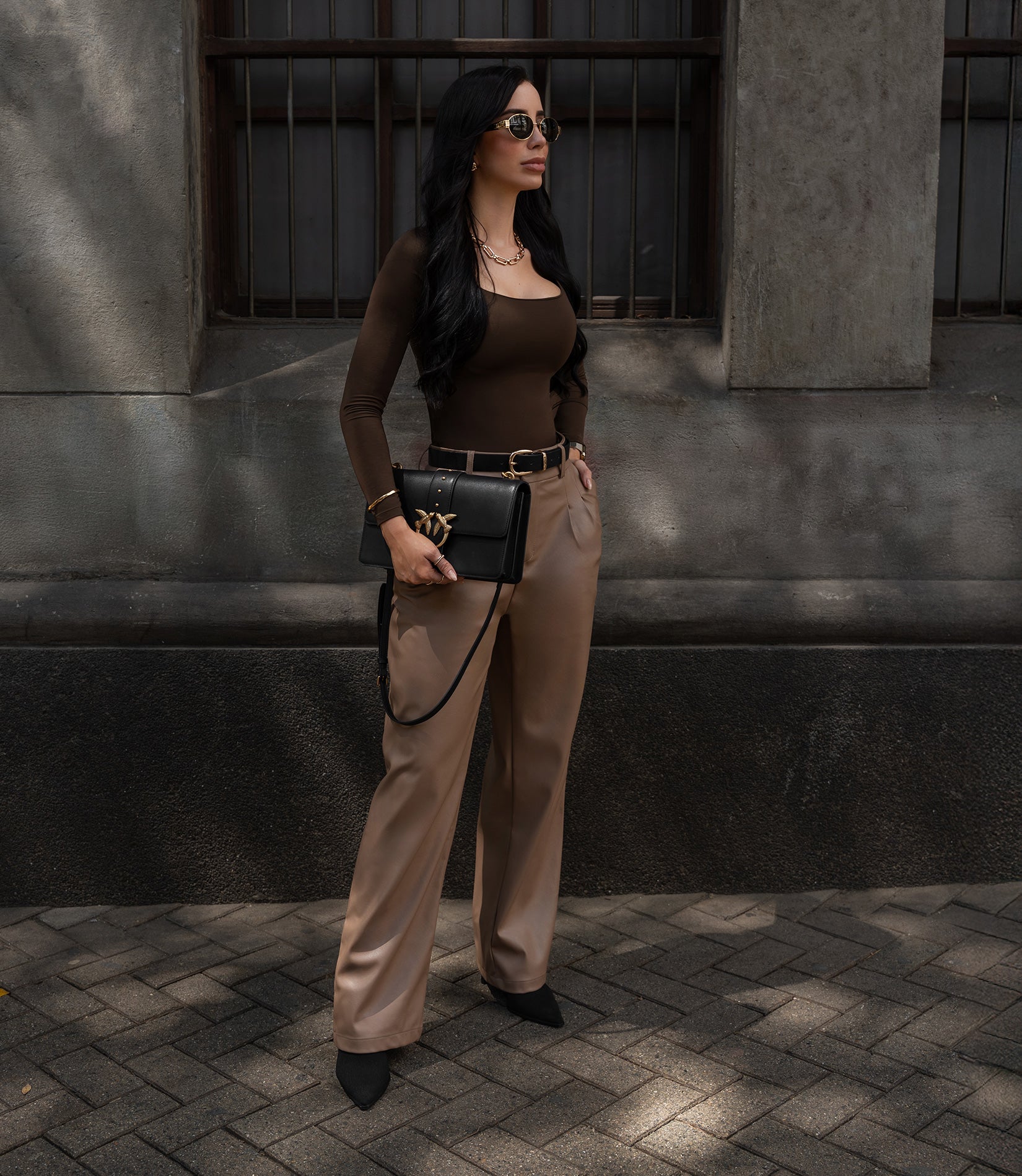 Pantalon Cuero Estocolmo / Pre-Venta color CAFE Mayo 23